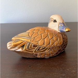 Artesania Rinconada Duck American Widgeon #732 By De Rosa Uruguay Gold Trim